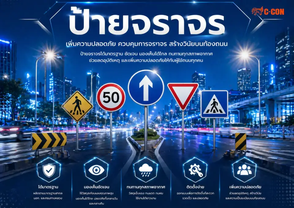 ป้ายจราจร c-con system