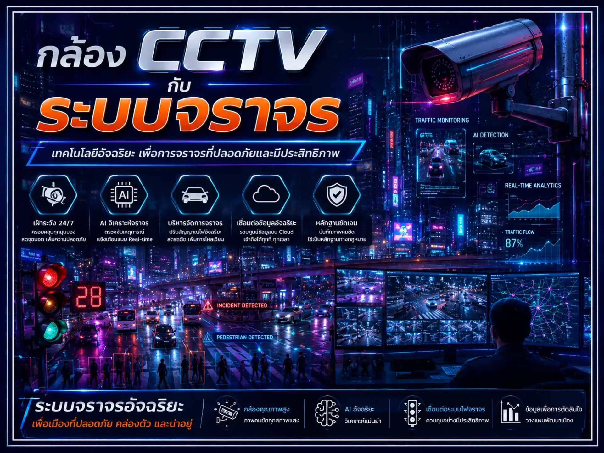 กล้อง cctv กับระบบจราจรอัจฉริยะ