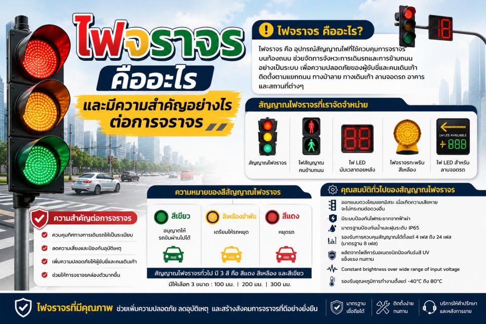 ไฟจราจรคืออะไร สำคัญอย่างไร