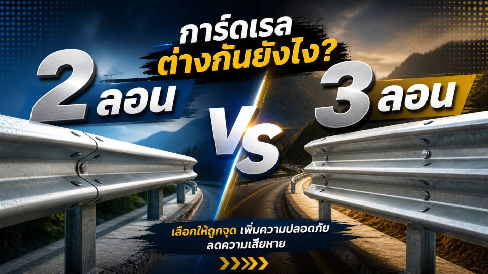 ความแตกต่างระหว่างการ์ดเรล2 ลอนและ3ลอน