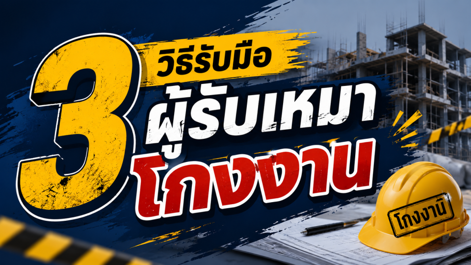 3 วิธีรับมือเจ้าของโครงการควรรู้