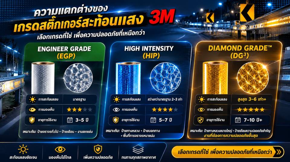 ความแตกต่างของสติ๊กเกอร์3M