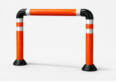 เสาเเบ่งเลนล้มลุกได้ มาตรฐานญี่ปุ่น ขนาดความสูง 80×100 Cm. คาดแถบสะท้อนแสง 3M Diamond Grade 3 แถบ