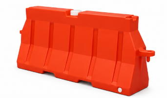 แบริเออร์ ชนิดบรรจุน้ำ สีส้มขนาด50x200x100 ซม.