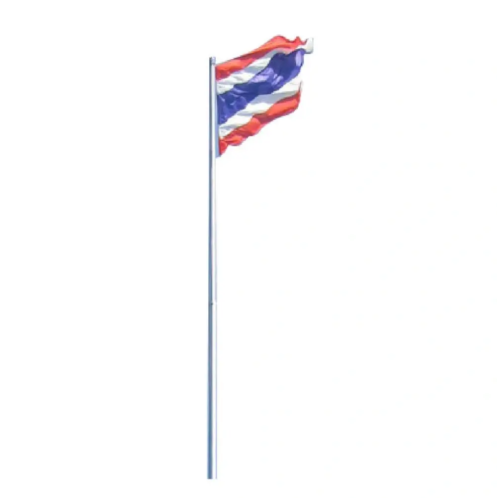 เสาธงแบบกลมปลายเรียว ชุบกัลวาไนซ์  สูง 3-30 เมตร