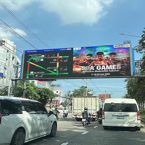 ป้ายบอกระยะเวลารถติด