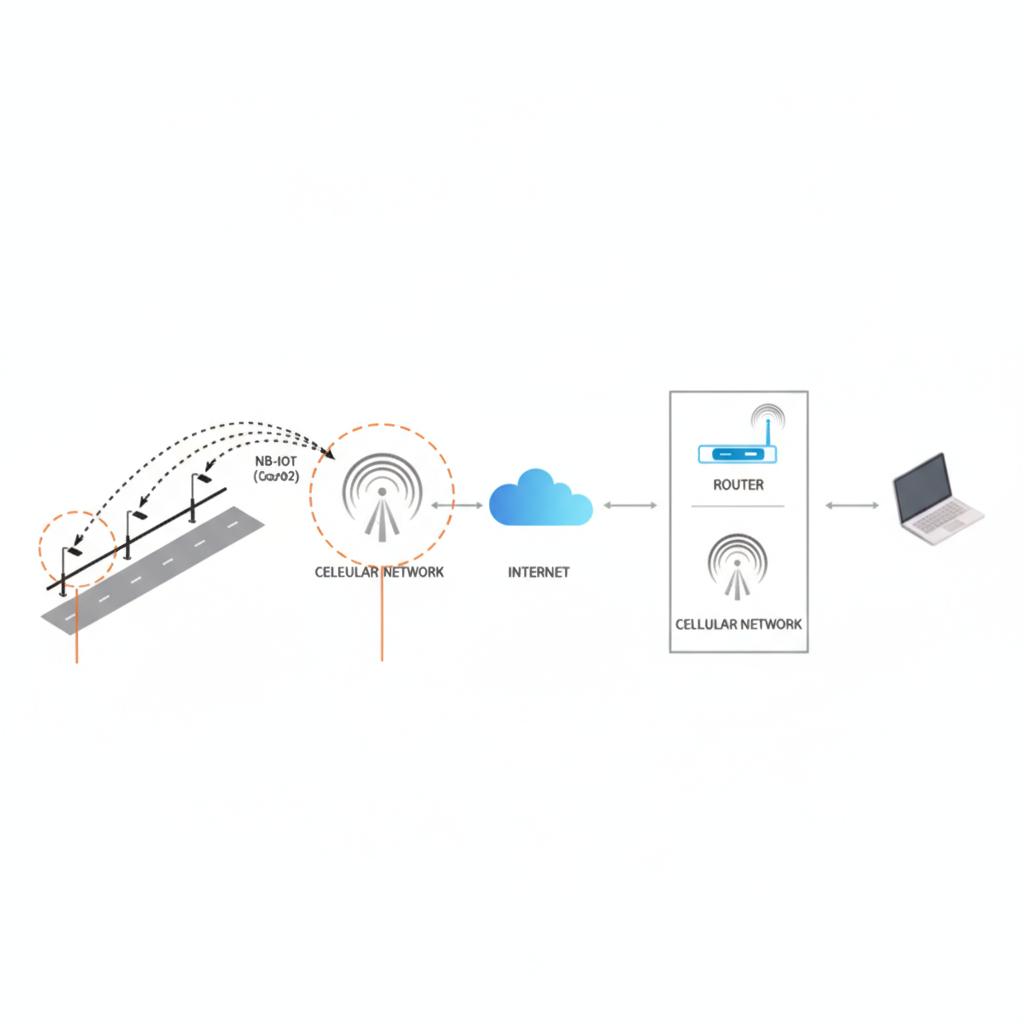 ระบบไฟส่องสว่างอัจฉริยะ NB-Iot