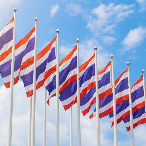 เสาธงแบบกลมปลายเรียว ชุบกัลวาไนซ์
